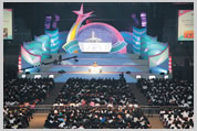 Arena transformed to a conference setting during the Nu Skin Enterprises, Greater China & SEA Regional Convention.