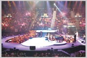 Chan Po Chu and Hong Kong Chinese Orchestra performed at the first concert staged at AsiaWorld-Arena.